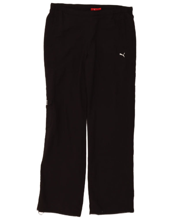 Puma Pantalon de survêtement cargo pour femme UK 18 XL Noir Polyester