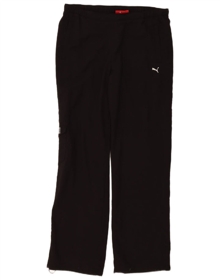 Puma Pantalon de survêtement cargo pour femme UK 18 XL Noir Polyester
