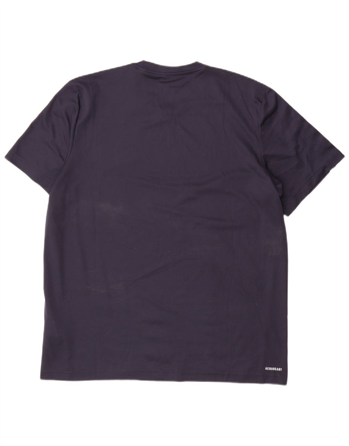 Adidas Hommes Aeroready T-Shirt Haut Grand Bleu Marine Polyester