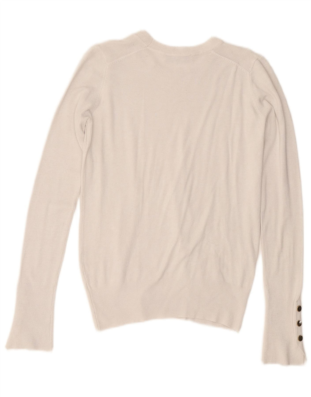 Zara Pull ras du cou pour femme UK 10 Petit Blanc