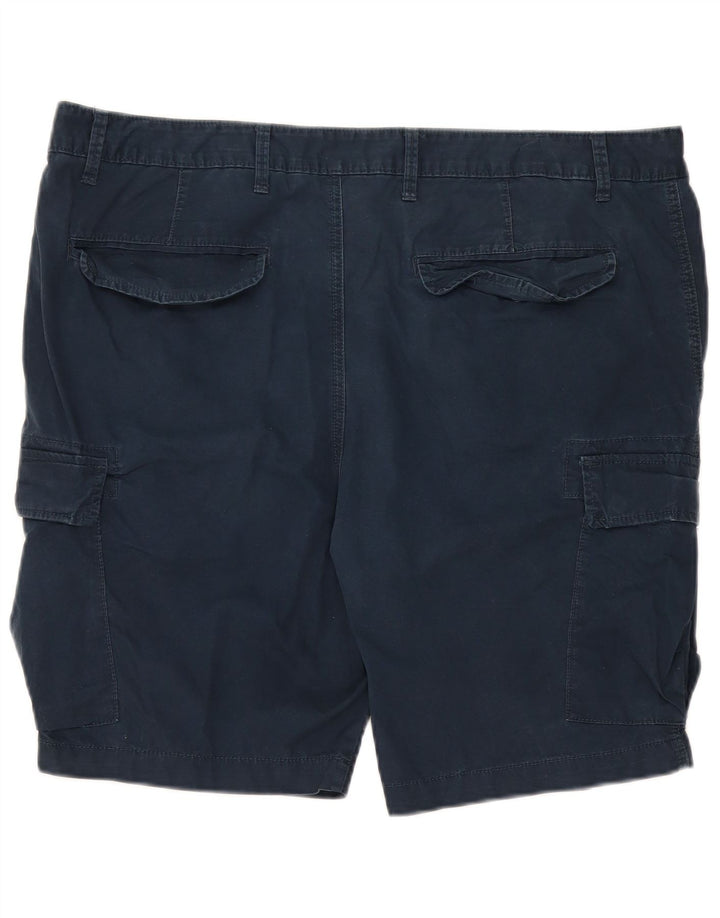 MARKS & SPENCER Short Cargo Homme W40 XL Bleu Marine Coton