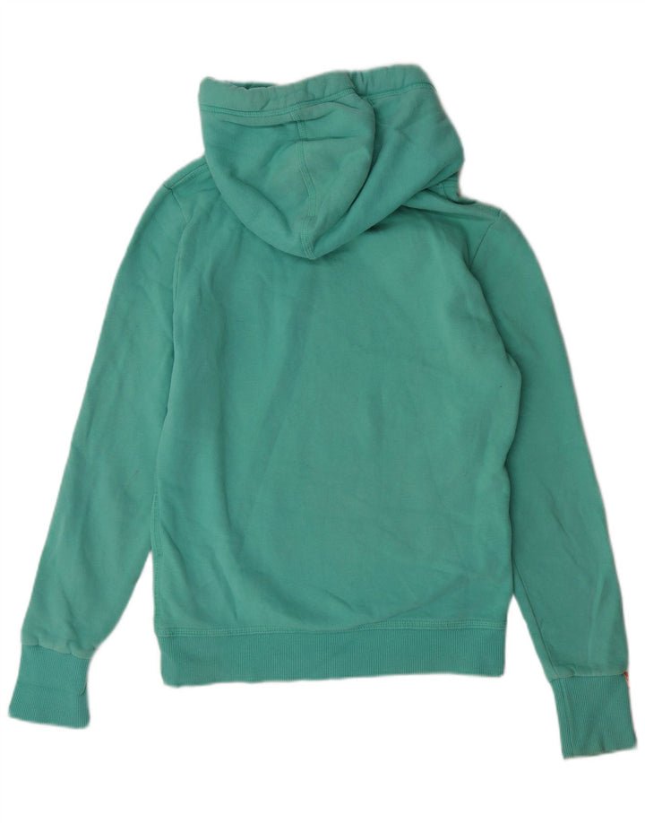 Superdry Pull à capuche pour femme UK 12 en coton turquoise moyen