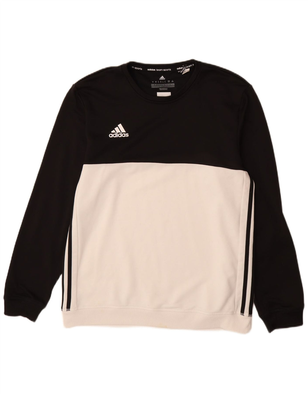 ADIDAS Hommes Climalite Sweatshirt Jumper Grand Blanc Colorblock Polyester