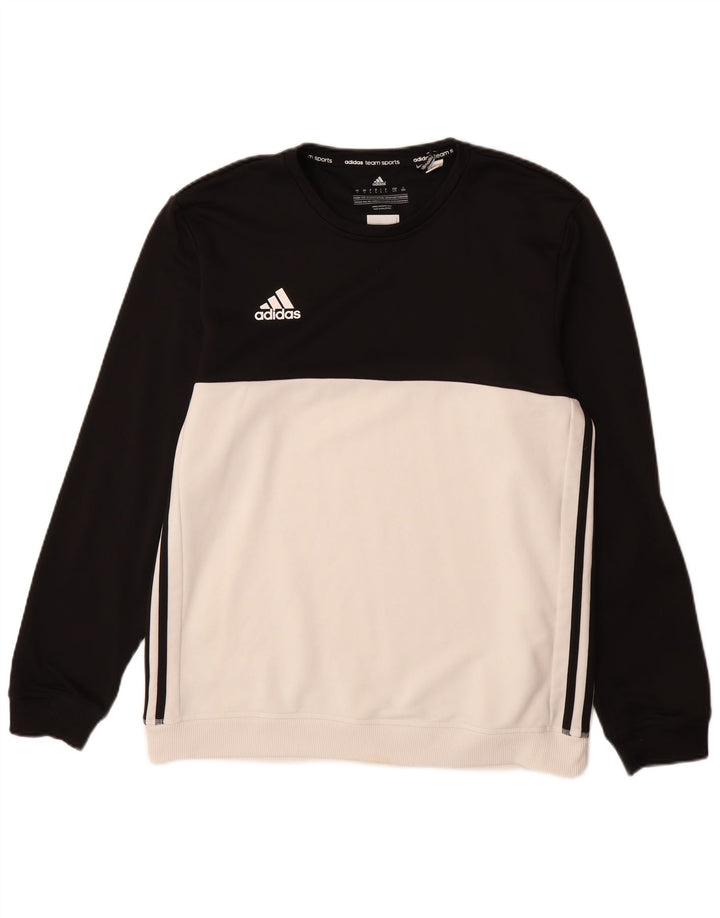 ADIDAS Hommes Climalite Sweatshirt Jumper Grand Blanc Colorblock Polyester