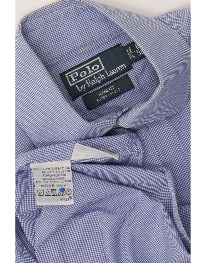 Polo Ralph Lauren Chemise Regent Homme Taille 38 15 Vichy Bleu Moyen