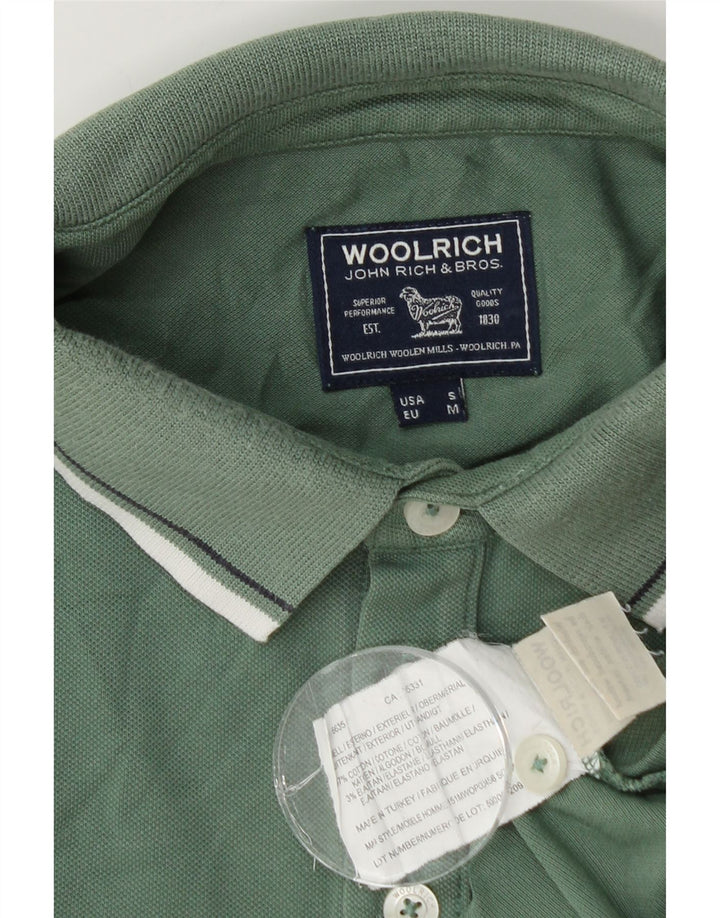 Woolrich Polo Homme Vert Moyen Coton