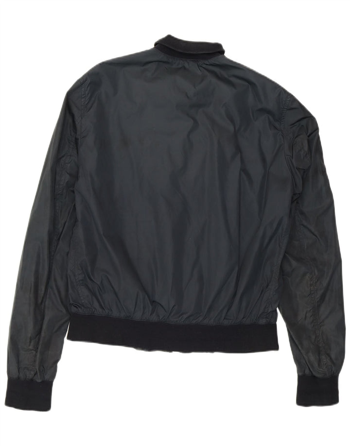 CESARE PACIOTTI 4US Veste Bomber Graphique Femme IT 46 Large Bleu Marine