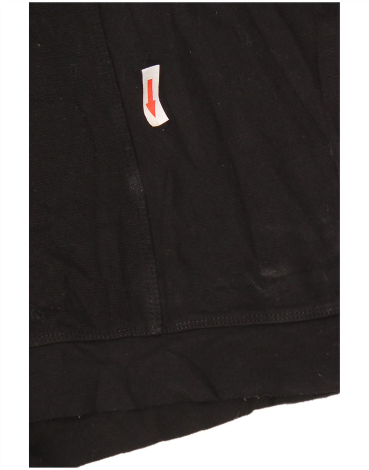 Zara Sweat-shirt surdimensionné à manches 3/4 pour femme UK 14 Noir moyen