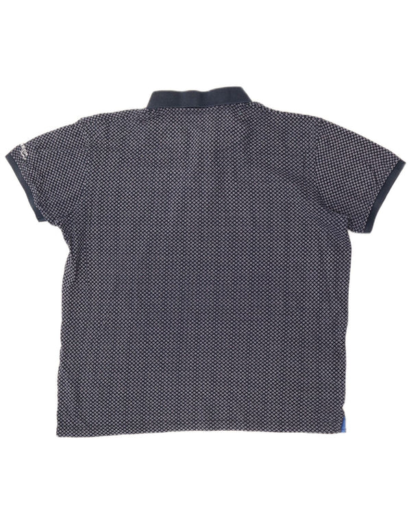 Harmont & Blaine Polo Homme 2XL Bleu Marine Coton Géométrique