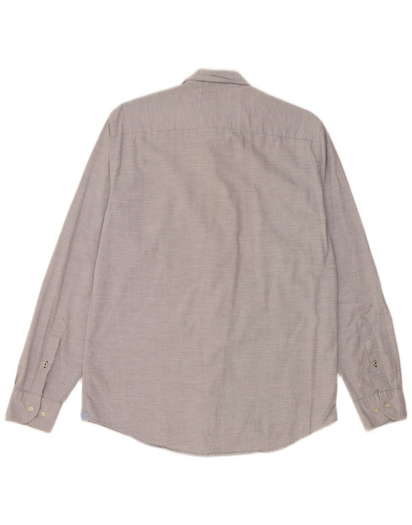 Tommy Hilfiger Chemise Regular Fit Homme Gris Moyen Moucheté Coton