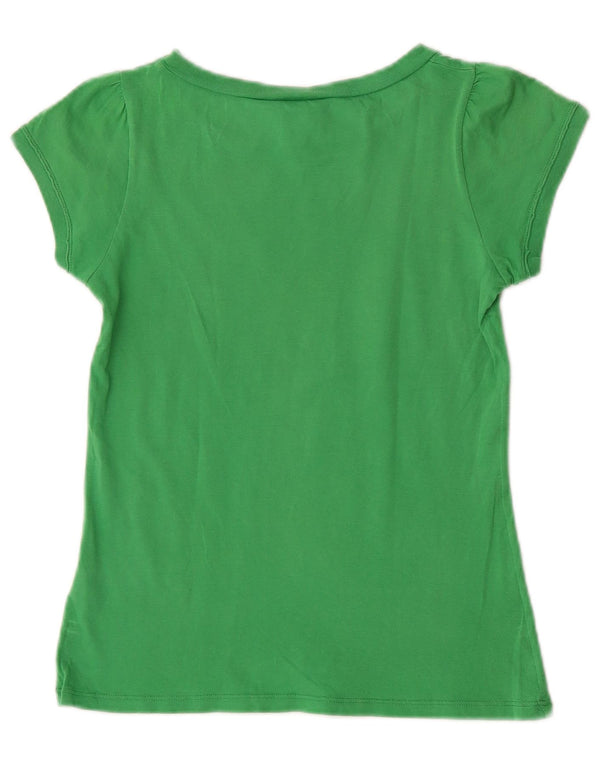 Benetton T-Shirt Graphique Peanuts Fille 10-11 Ans XL Vert Coton