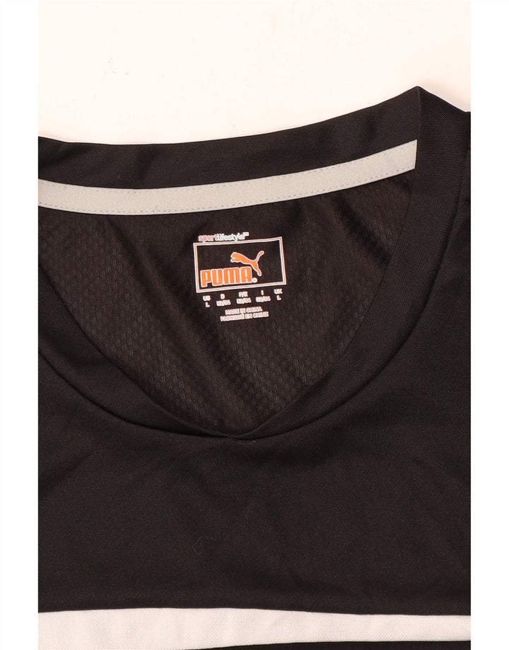Puma T-Shirt Homme Noir Large Colorblock
