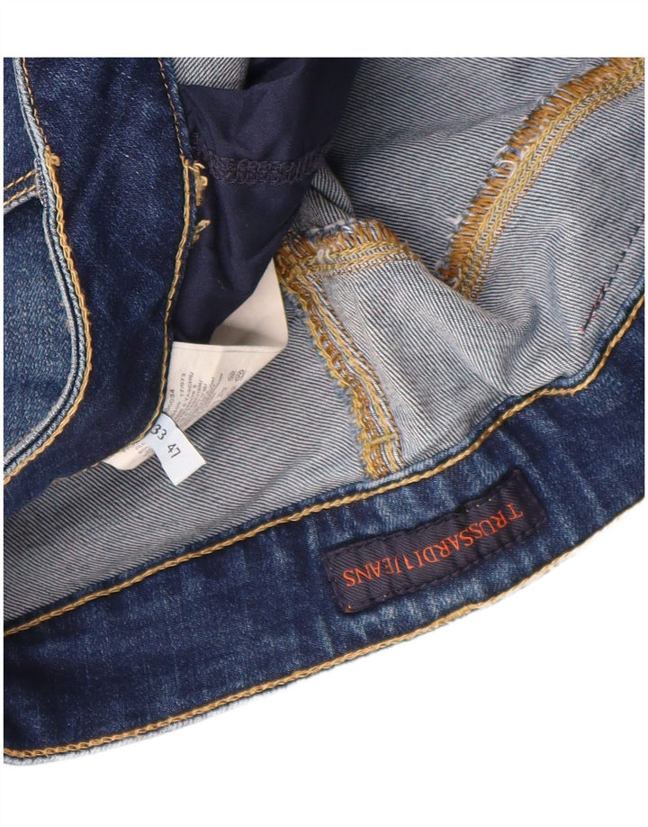 Trussardi Jean Slim W33 L27 Bleu Coton Femme