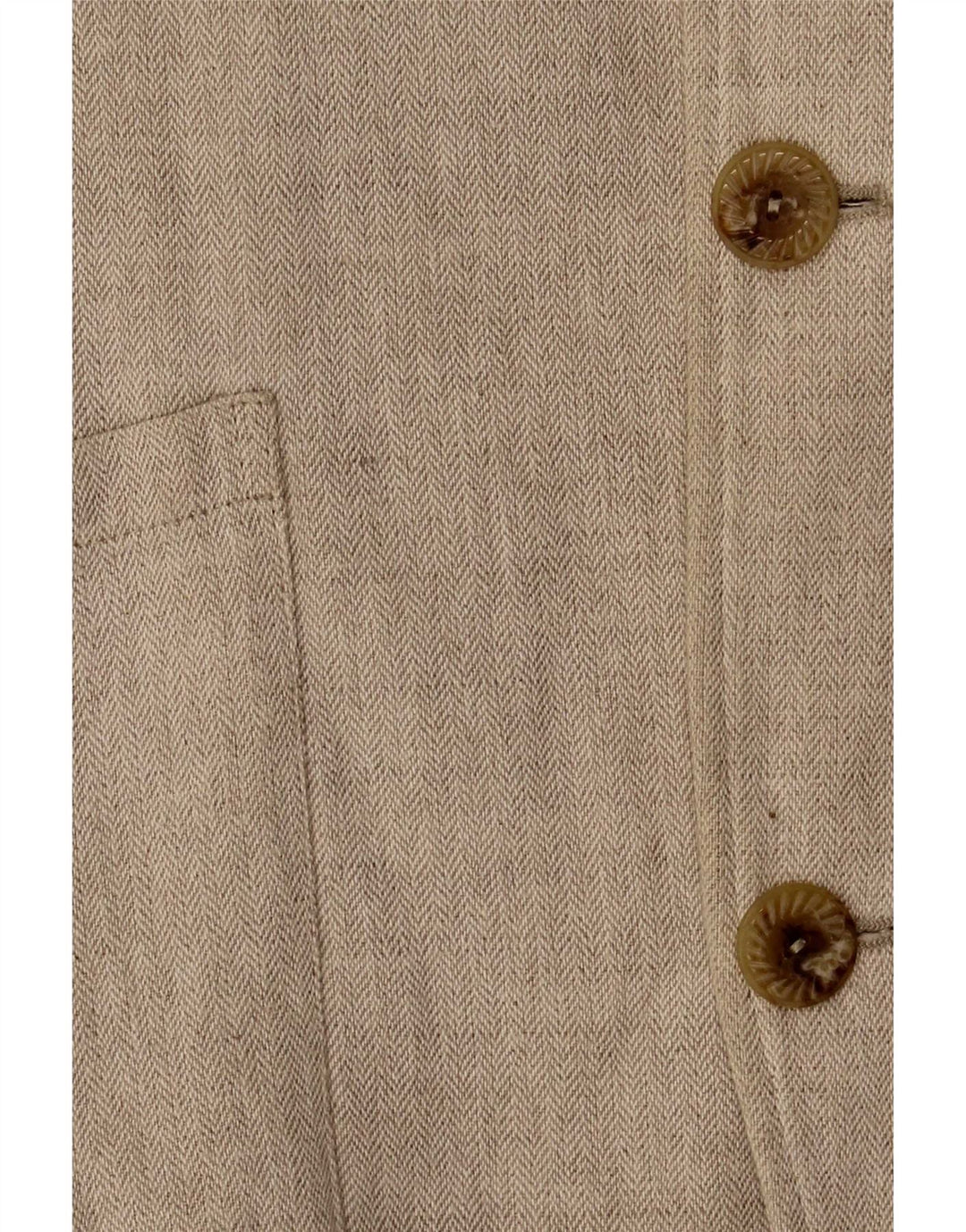Redpoint Veste blazer à 3 boutons pour homme IT 48 en coton à chevrons beige moyen