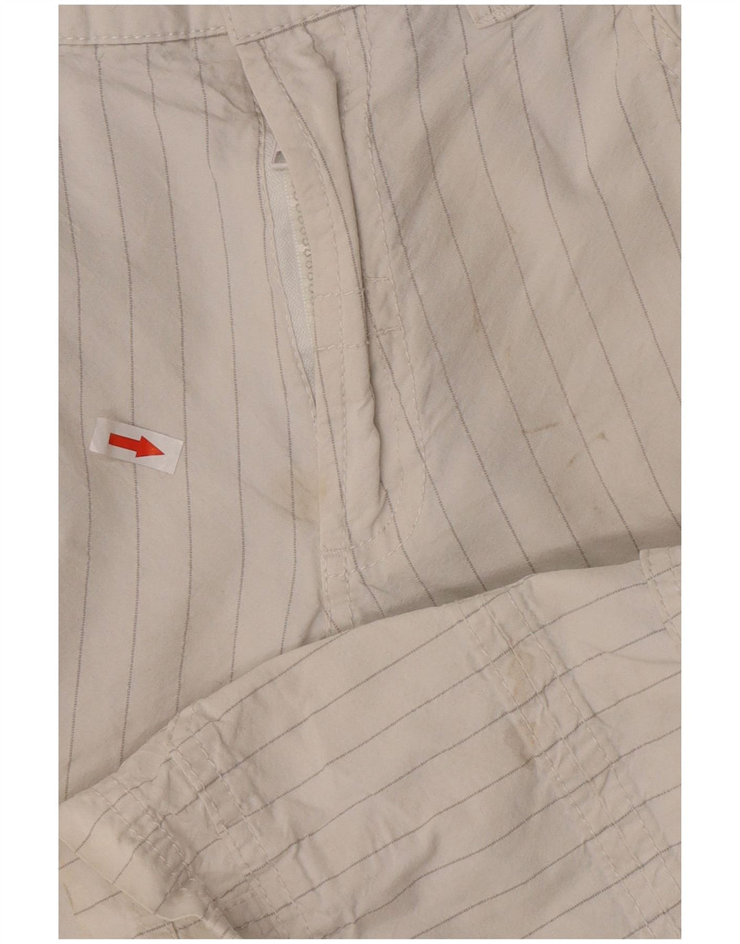 Guess Short cargo W31 en coton à fines rayures blanches pour homme