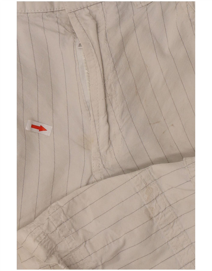 Guess Short cargo W31 en coton à fines rayures blanches pour homme