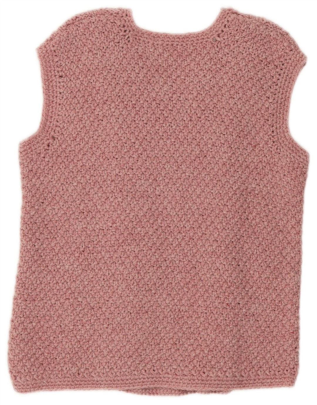 VINTAGE Femme Gilet Débardeur UK 14 Rose Moyen