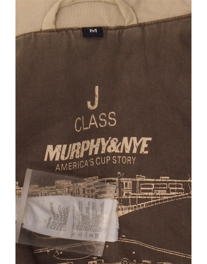 Murphy & Nye Veste coupe-vent pour homme UK 38 Nylon beige moyen