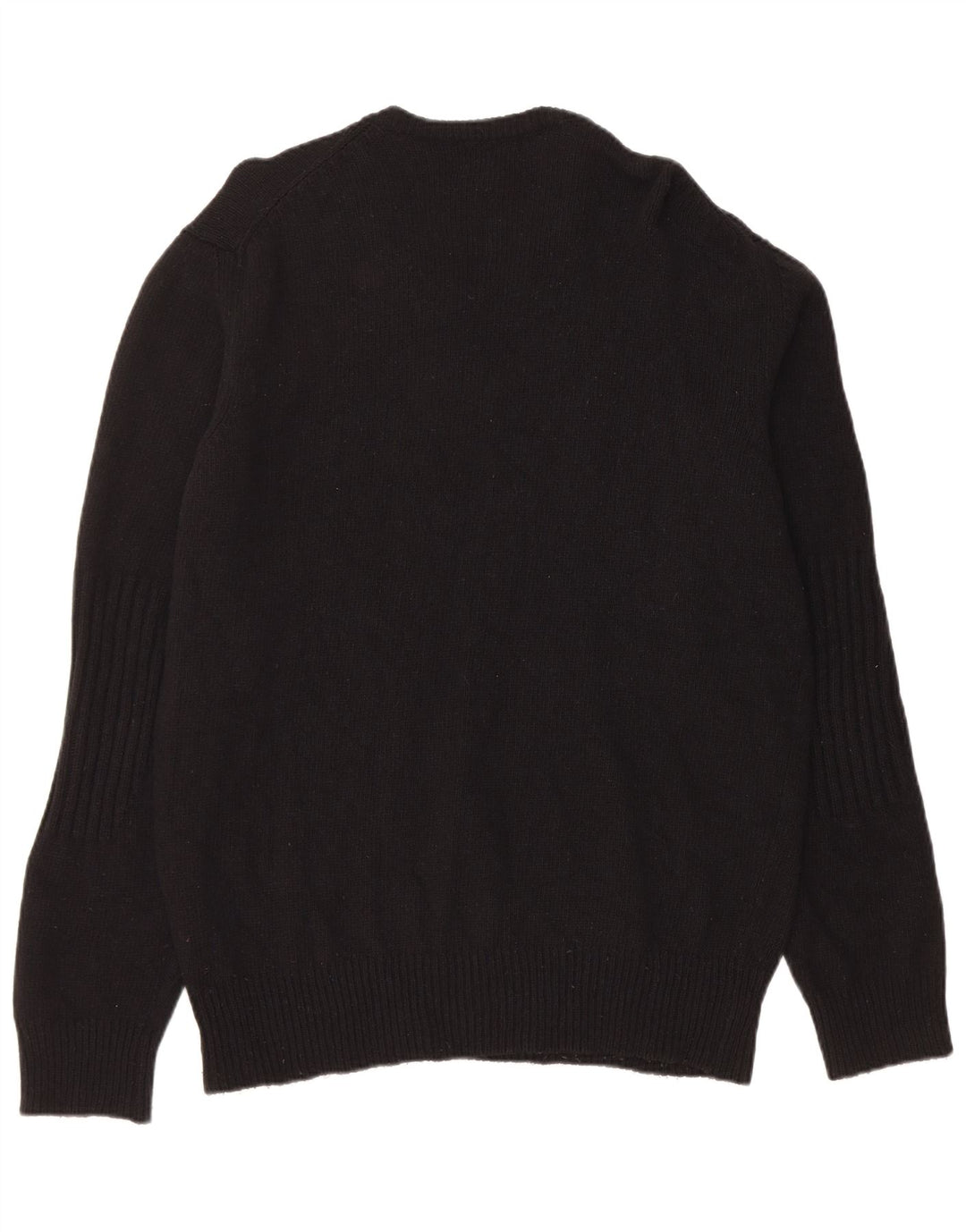 Woolrich Pull graphique à col rond pour homme XL en laine noire