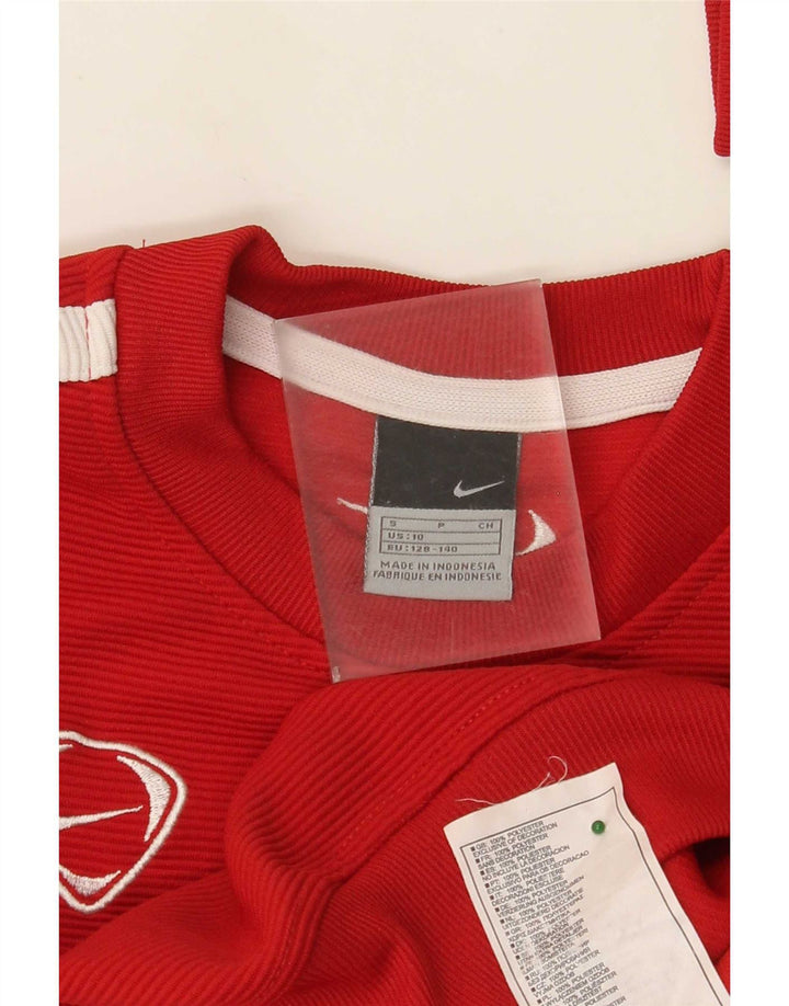 Nike Garçon Sweatshirt Jumper 9-10 ans Petit Rouge Polyester