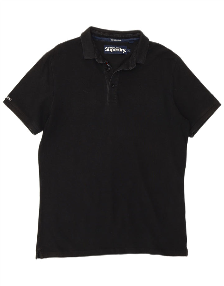SUPERDRY Polo Homme XL Noir Coton
