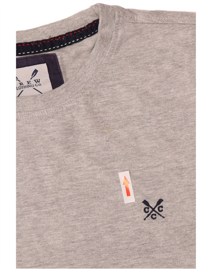 Crew Clothing T-Shirt Homme Petit Gris Coton