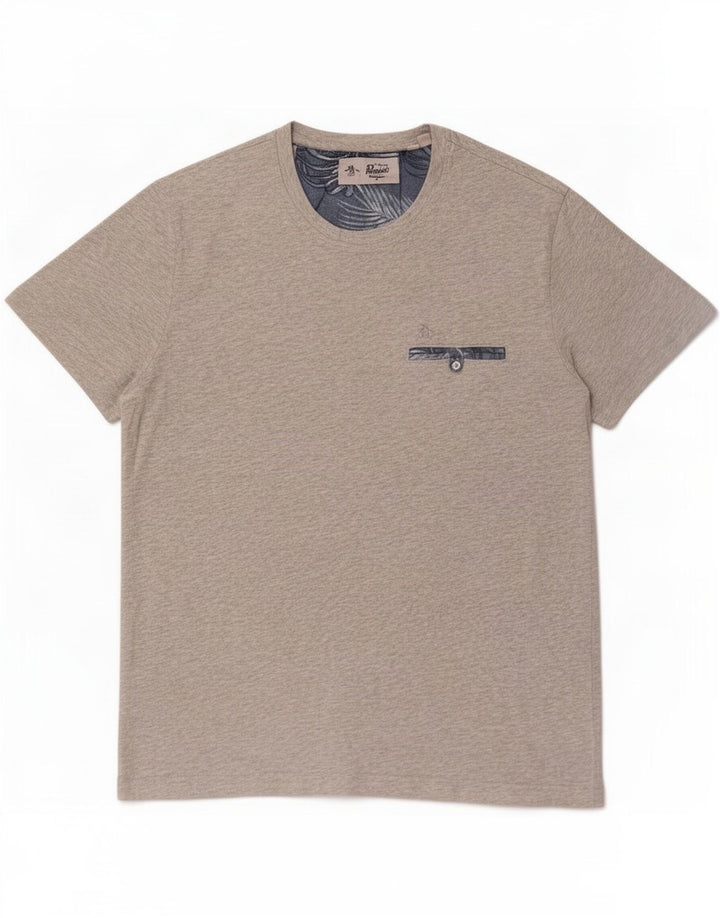 Penguin T-Shirt Homme Haut Large Gris Coton