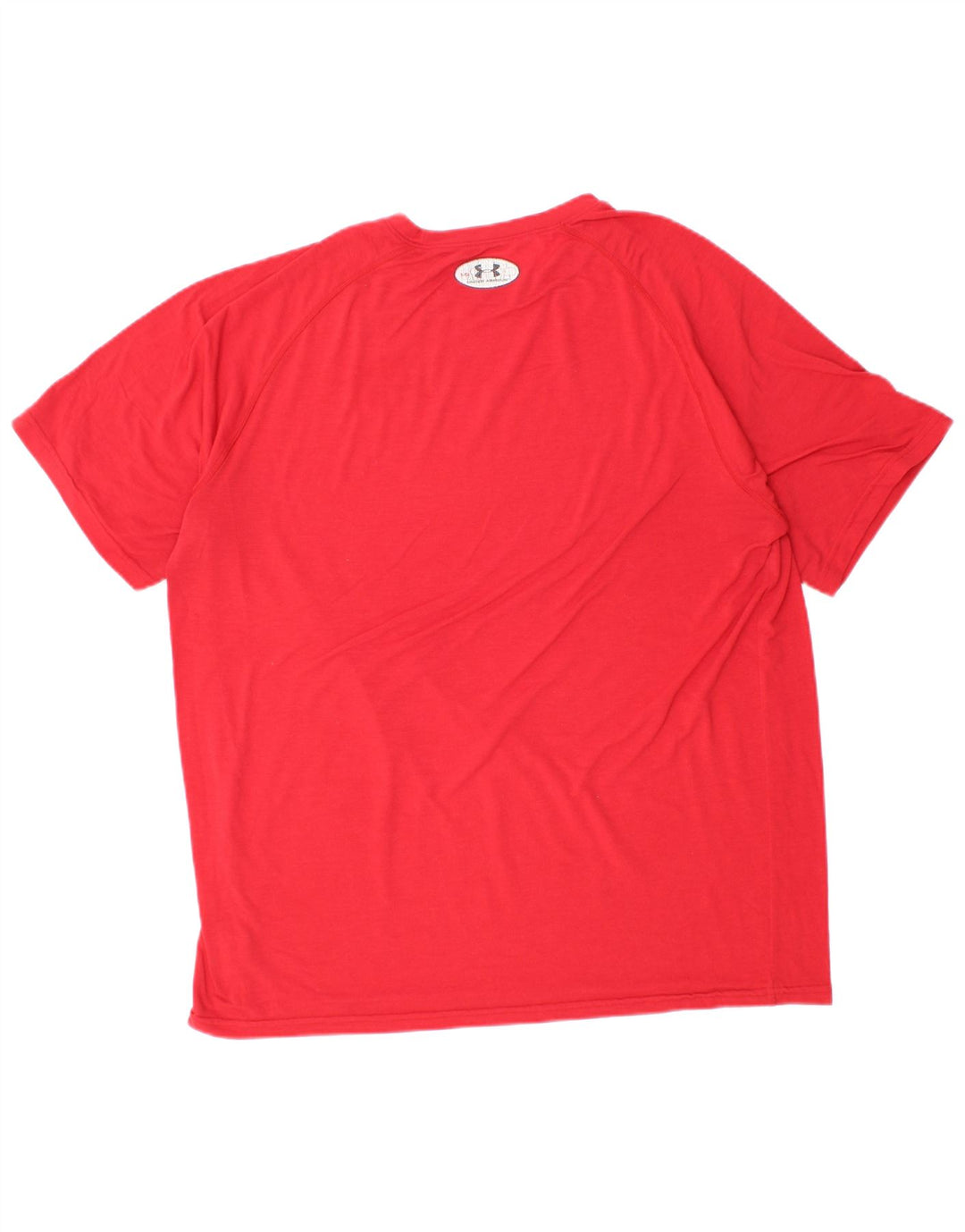 UNDER ARMOUR T-shirt Heat Gear pour hommes, grand rouge, en polyester