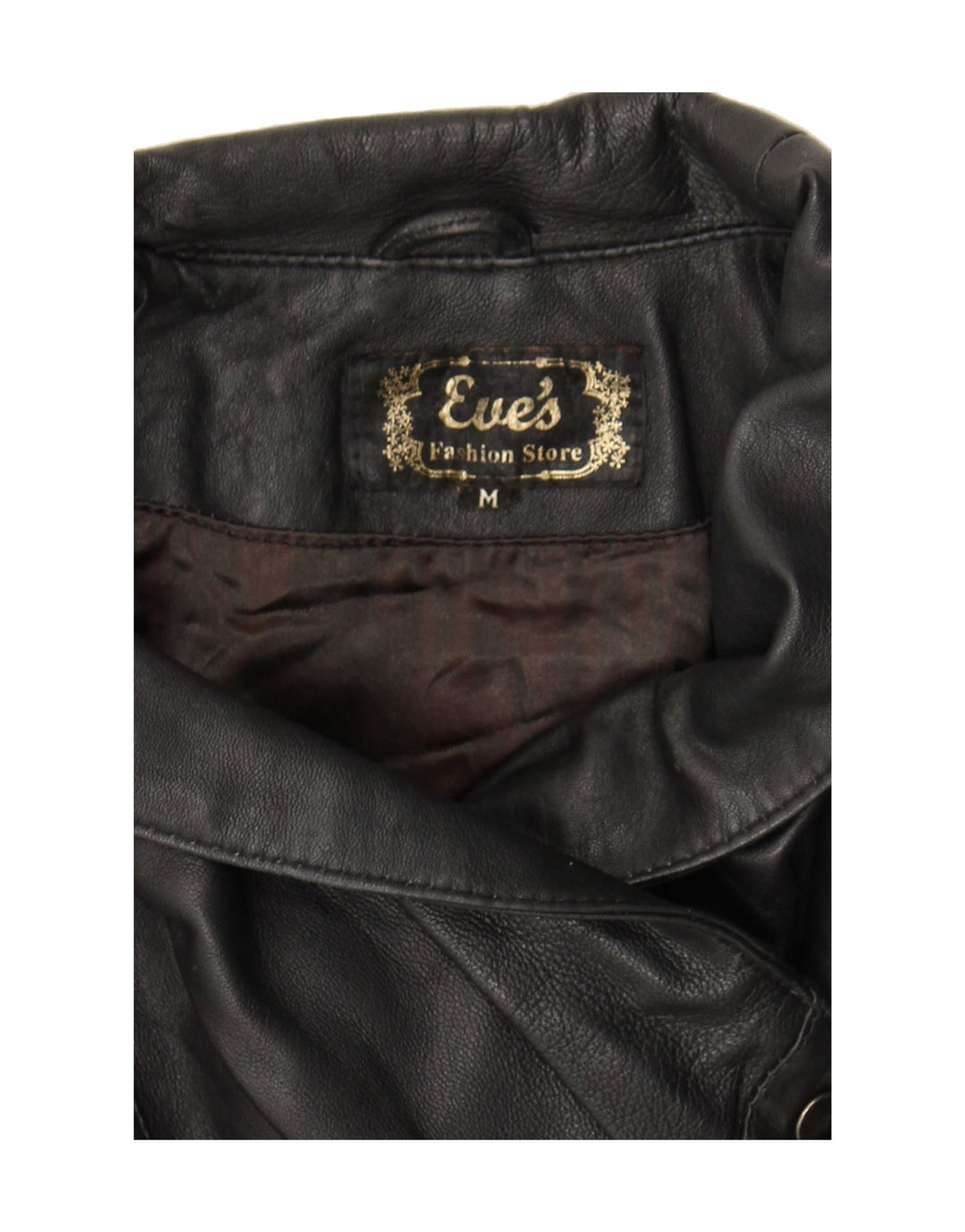 VINTAGE Womens Oversized Leather Coat UK 14 Medium Black Leather Vintage Vintage and Second-Hand Vintage from Messina Hembry 
