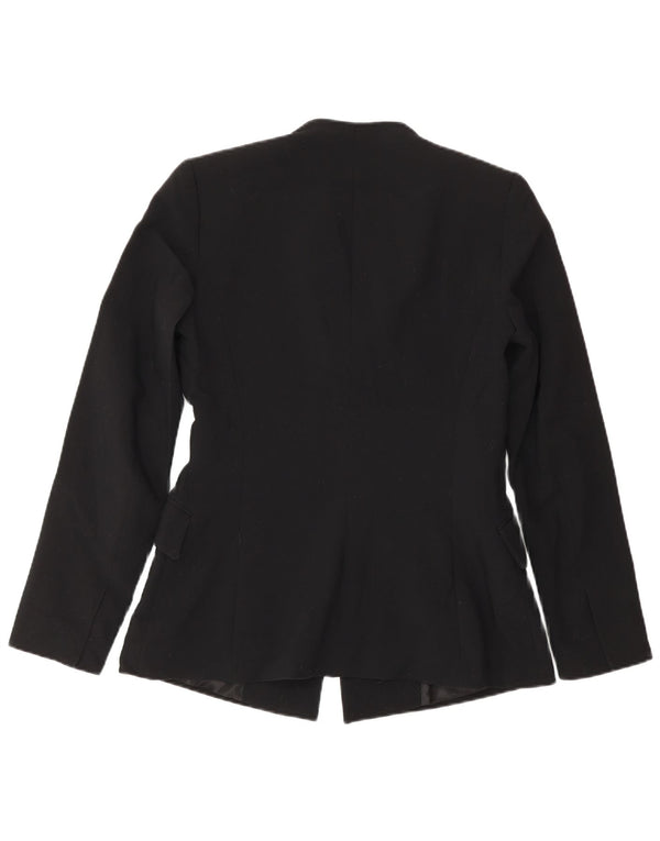 Zara Veste Blazer Femme UK 10 Petit Noir