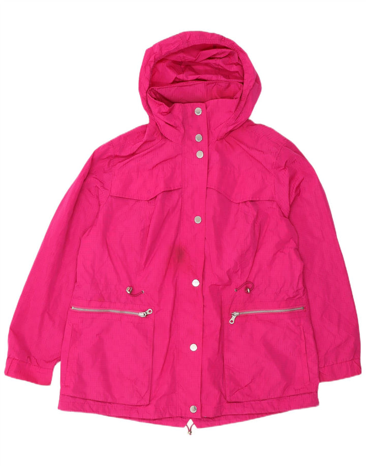 Marks & Spencer Veste de pluie à capuche pour femme UK 18 XL Rose Polyester