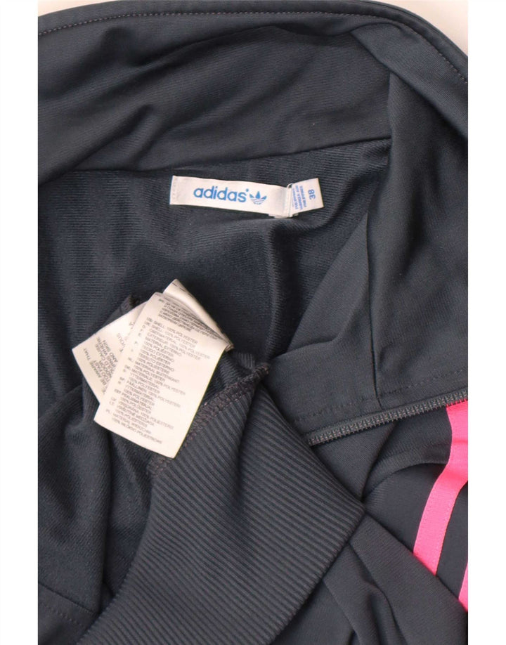 Adidas Veste de survêtement pour femme EU 38 Petit Gris Polyester