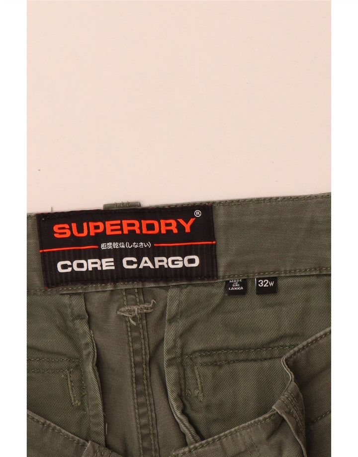 Superdry Short Cargo W32 Homme Kaki Moyen Coton