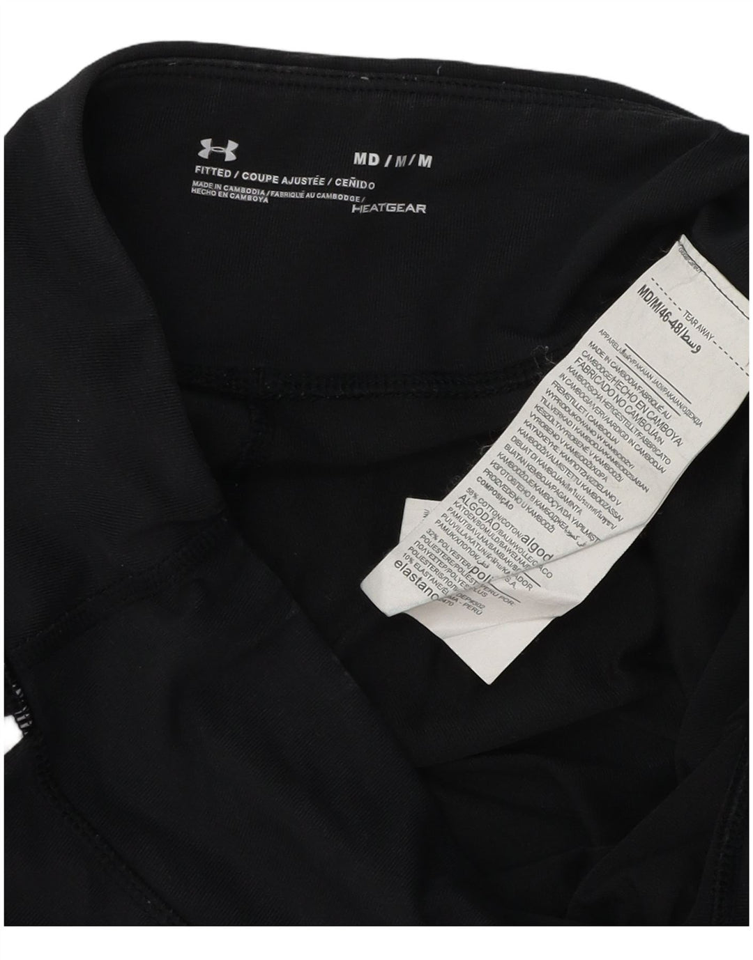 UNDER ARMOUR Legging Heat Gear pour femme UK 12 Noir moyen Colourblock