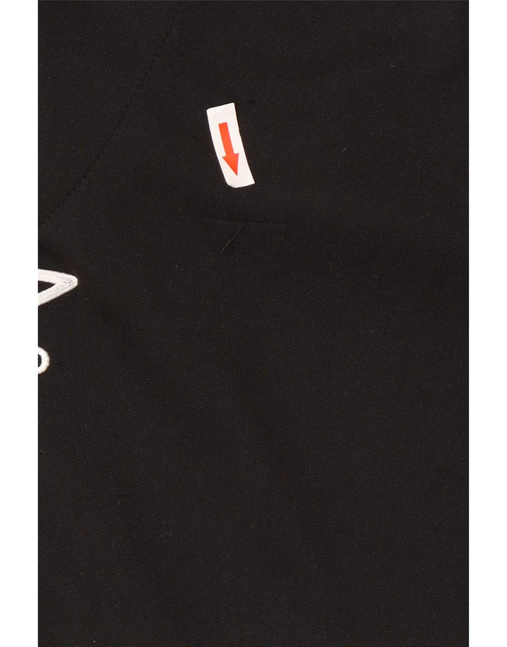 Umbro Haut de survêtement à col zippé pour homme Large Noir Polyester