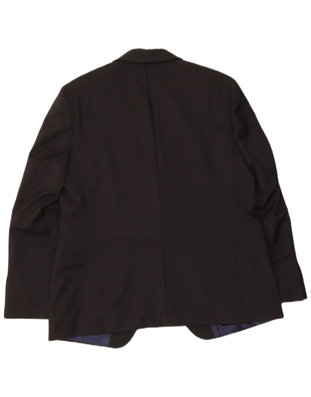 Pierre Cardin Veste Blazer 1 Bouton Homme UK 40 Grande Laine Vierge Noire