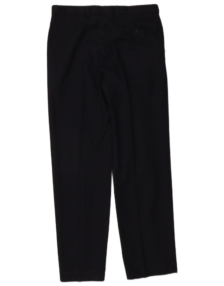 Marks & Spencer Pantalon de costume coupe classique pour homme W34 L33 Bleu marine