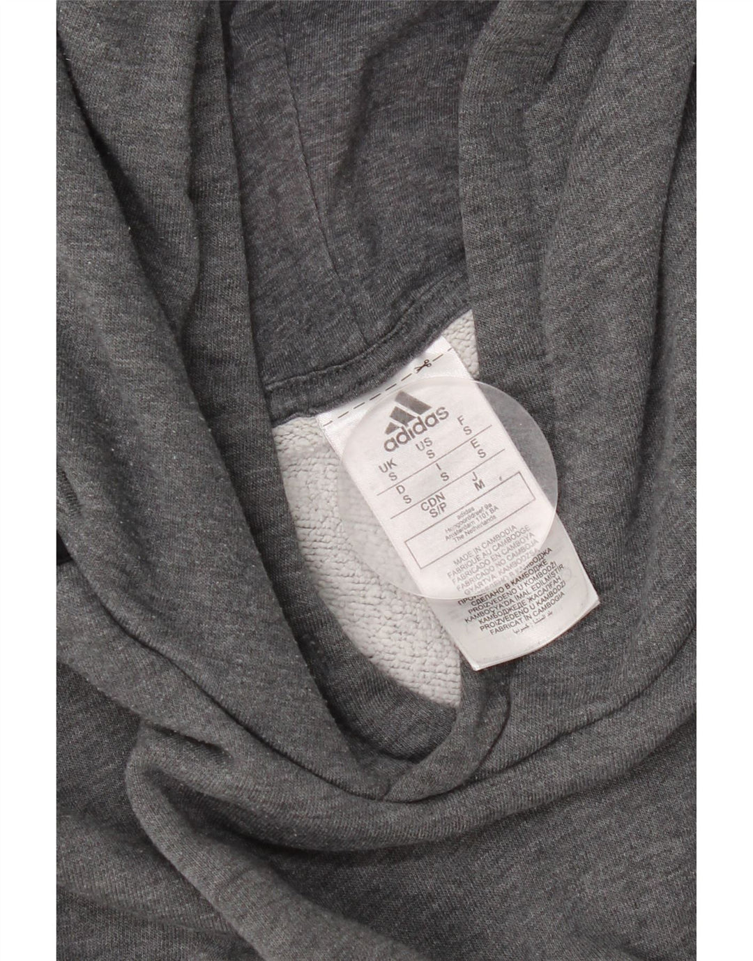Adidas Pull à capuche pour homme Petit coton gris