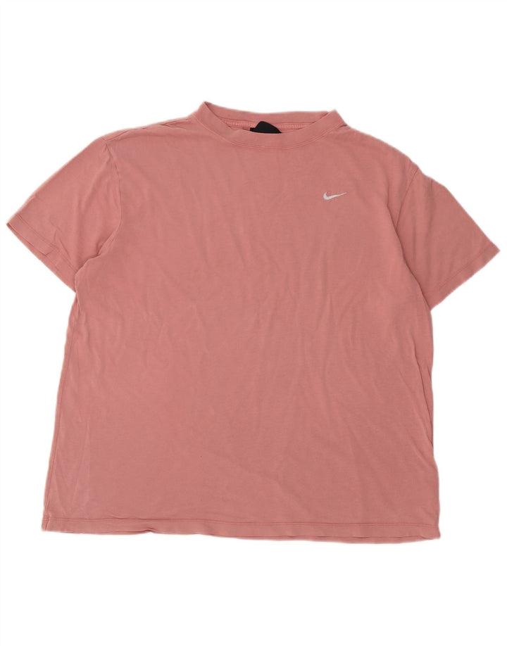 T-shirt pour hommes Nike Taille Moyenne Rose Coton