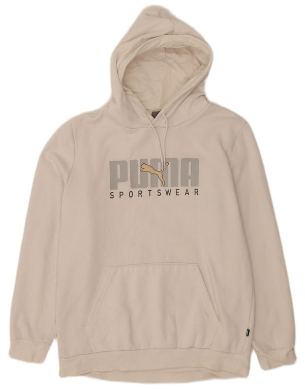 Puma Sweat à Capuche Graphique Homme Blanc Moyen Coton Sports