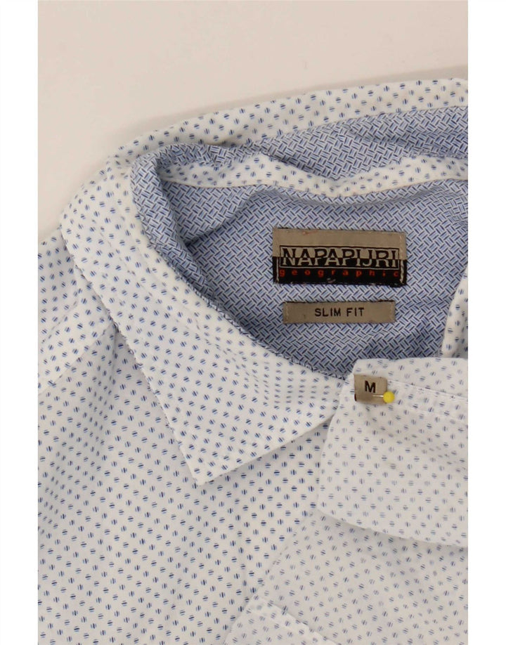 Napapijri Chemise Slim Fit Medium White Spotted Homme