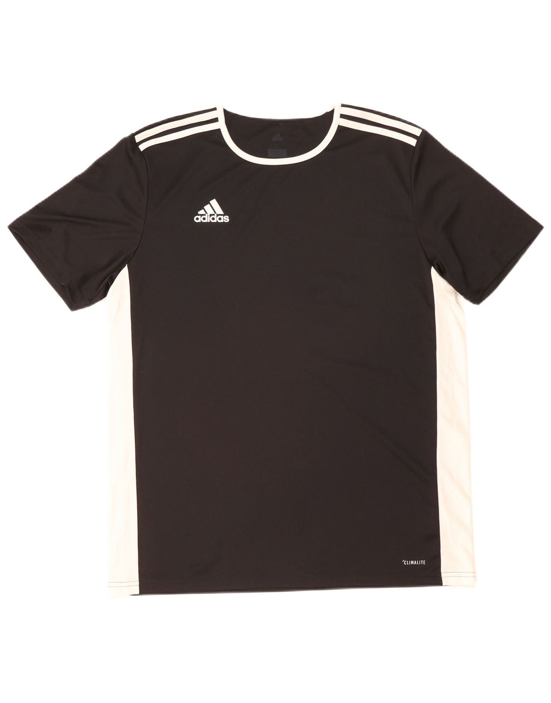 Adidas Hommes Climalite T-Shirt Haut Large Noir Colorblock Polyester