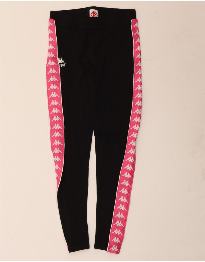 Kappa Legging graphique pour femme UK 44 Noir moyen