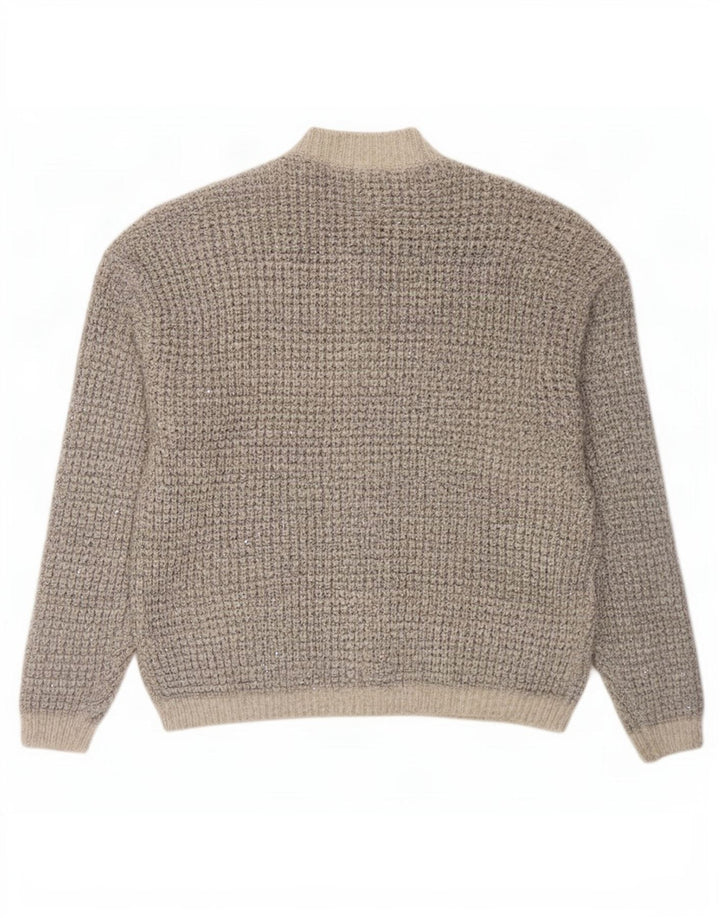 Marks & Spencer Pull cardigan surdimensionné pour femme UK 16 Grand gris moucheté