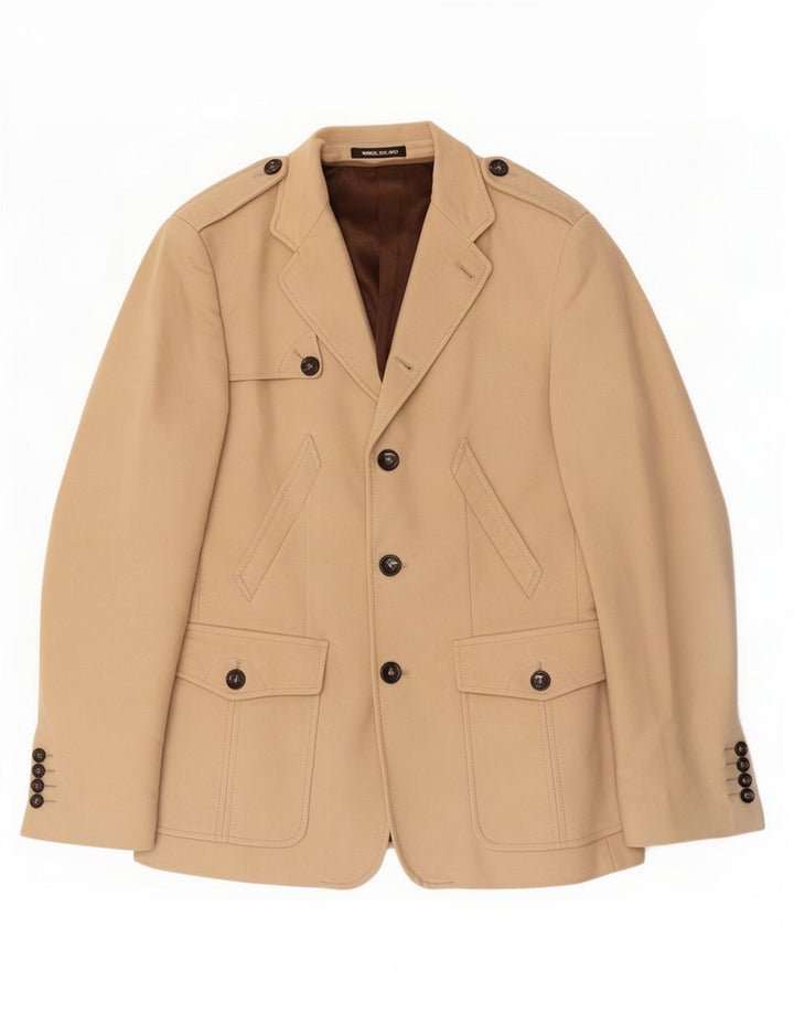 Manuel Ritz Pipo Veste blazer militaire à 3 boutons pour homme IT 50 Large Beige