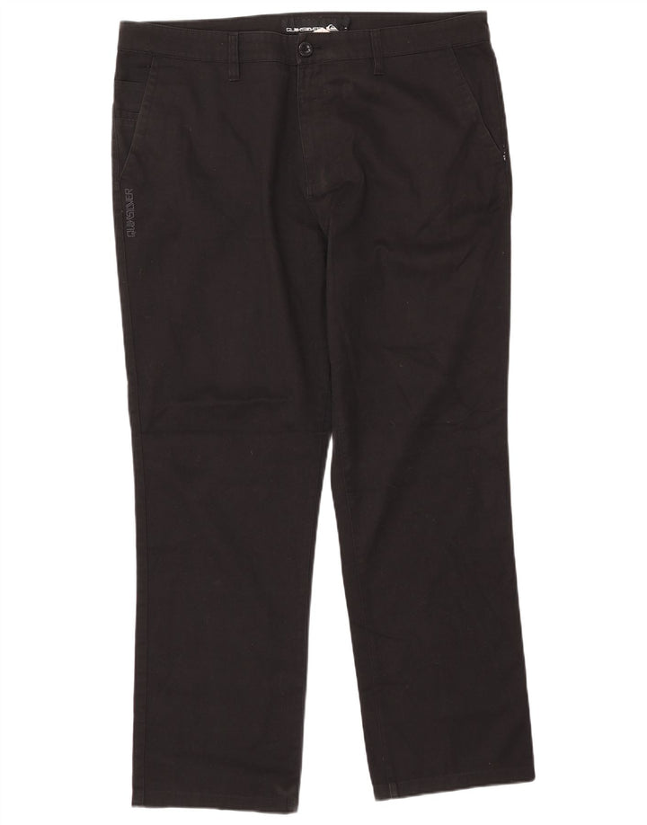 QUIKSILVER Pantalon Chino Droit Homme W38 L31 Noir Polyester