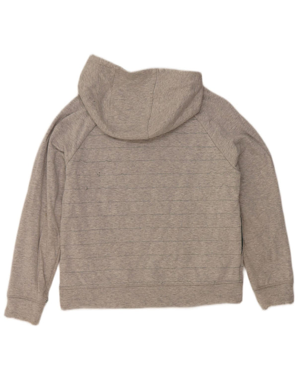 Hurley Pull à capuche surdimensionné pour femme UK 10 Petit Gris Rayé