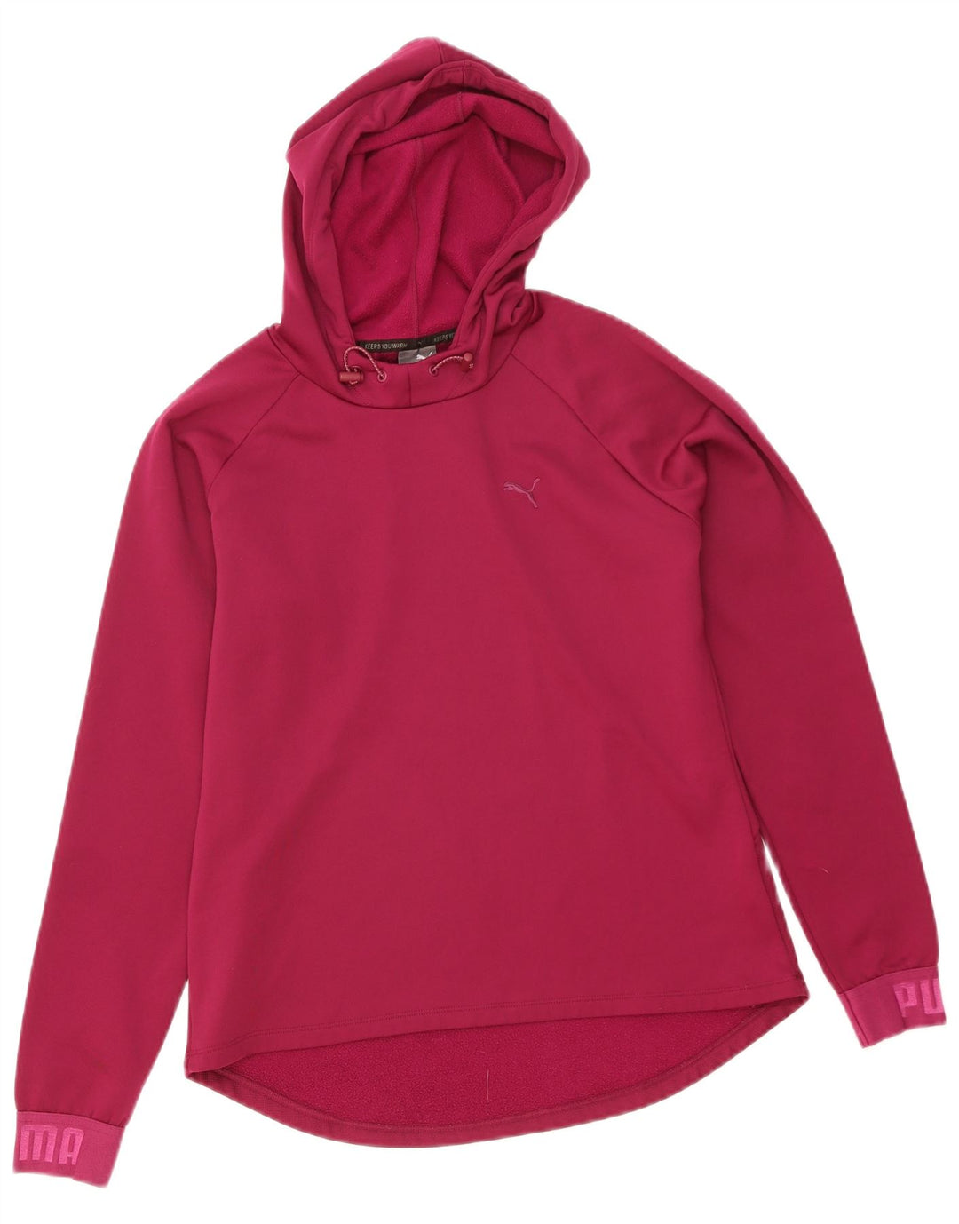 Puma Pull à capuche graphique pour femme UK 12 Violet moyen Polyester