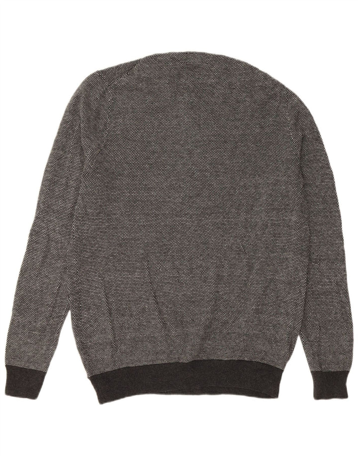 Superdry Pull ras du cou pour homme en coton moucheté grand gris