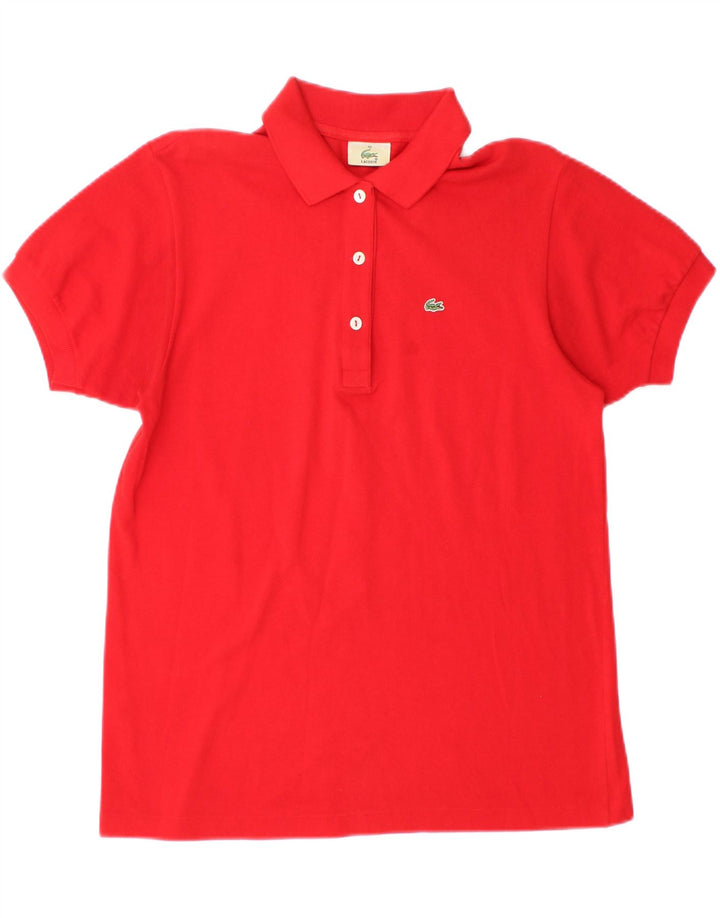 Lacoste Polo Femme Taille 40 Coton Rouge Moyen